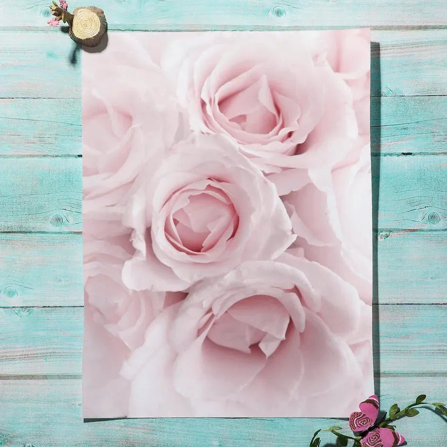 Floral Canvas Wall Art – Sakura Rose Tulip Nordic Poster Print Canvas Wall Art Qst