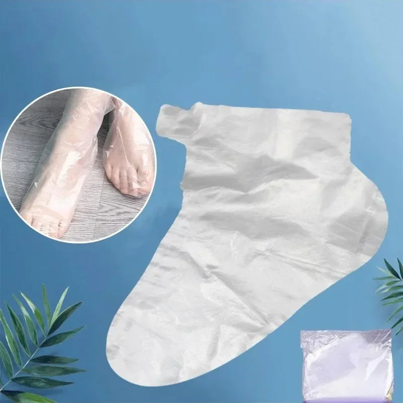 Disposable Waterproof Transparent Foot Mask Covers 200/500 Pcs Foot Mask Covers Qme