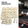 Wool Felt Polishing Wheels Buffing Disc Set – 33Pcs Rotary Polishing Wheel Set Qme Default Title