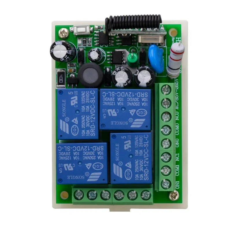 500M Wireless RF Remote Control Light Switch AC 220V 1CH 10A RF Remote Switch Qme