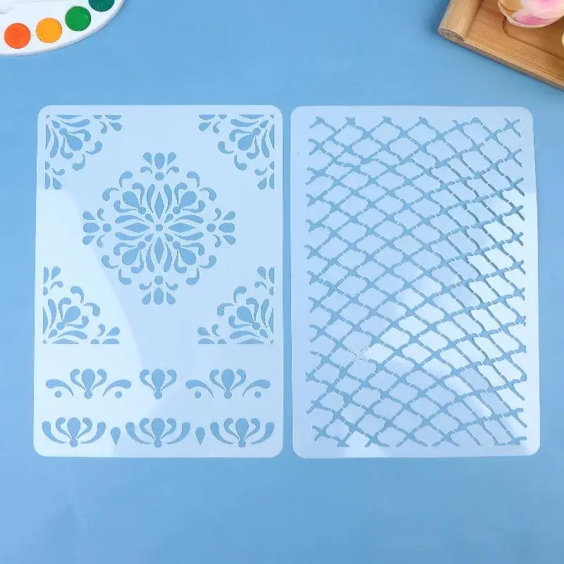 Reusable Bird Pattern Stencil for Scrapbooking & Card Making Craft Stencil Qme