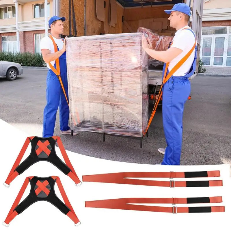 2-Person Furniture Lifting Straps – Adjustable Moving Harness Furniture Moving Straps Qme