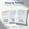 Clear Plastic Zip Lock Bags | Reusable Seal Storage – 20 Options Zip Lock Storage Bags Qme 8x12cm-100pcs 0.1mm-Double Sided