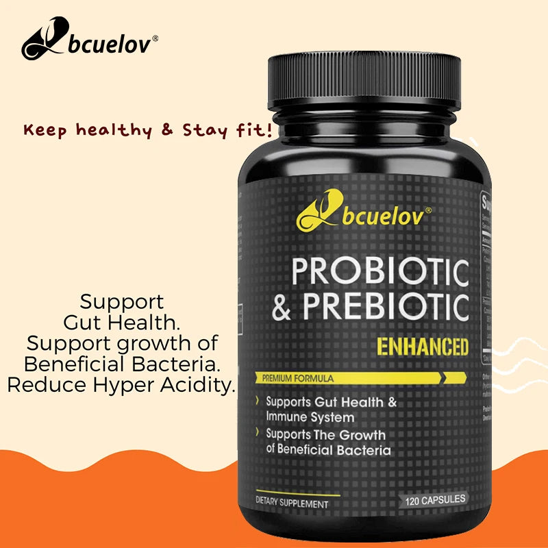 Bcuelov Probiotic & Prebiotic Supplement – Gut & Immune Support Probiotic Supplement Qst