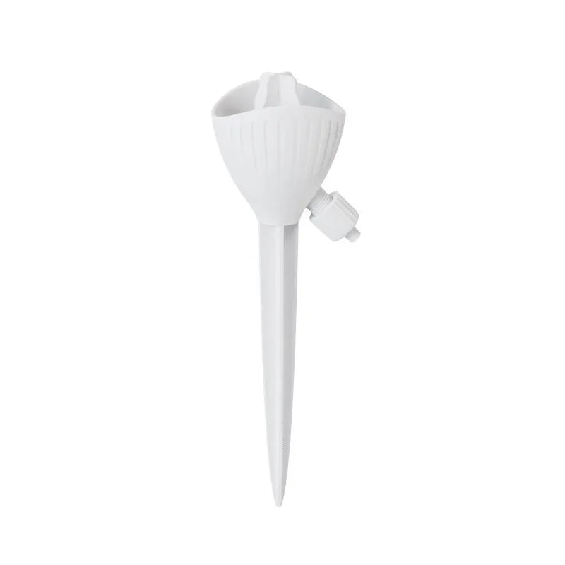 Automatic Drip Irrigation Spike – Adjustable Flow Plant Waterer Drip Irrigation Spike Qme White