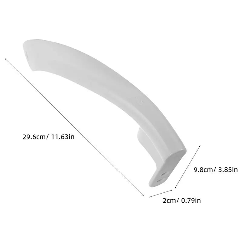 2x Refrigerator Freezer Door Handle Replacement – White Plastic Appliance Replacement Part Qst