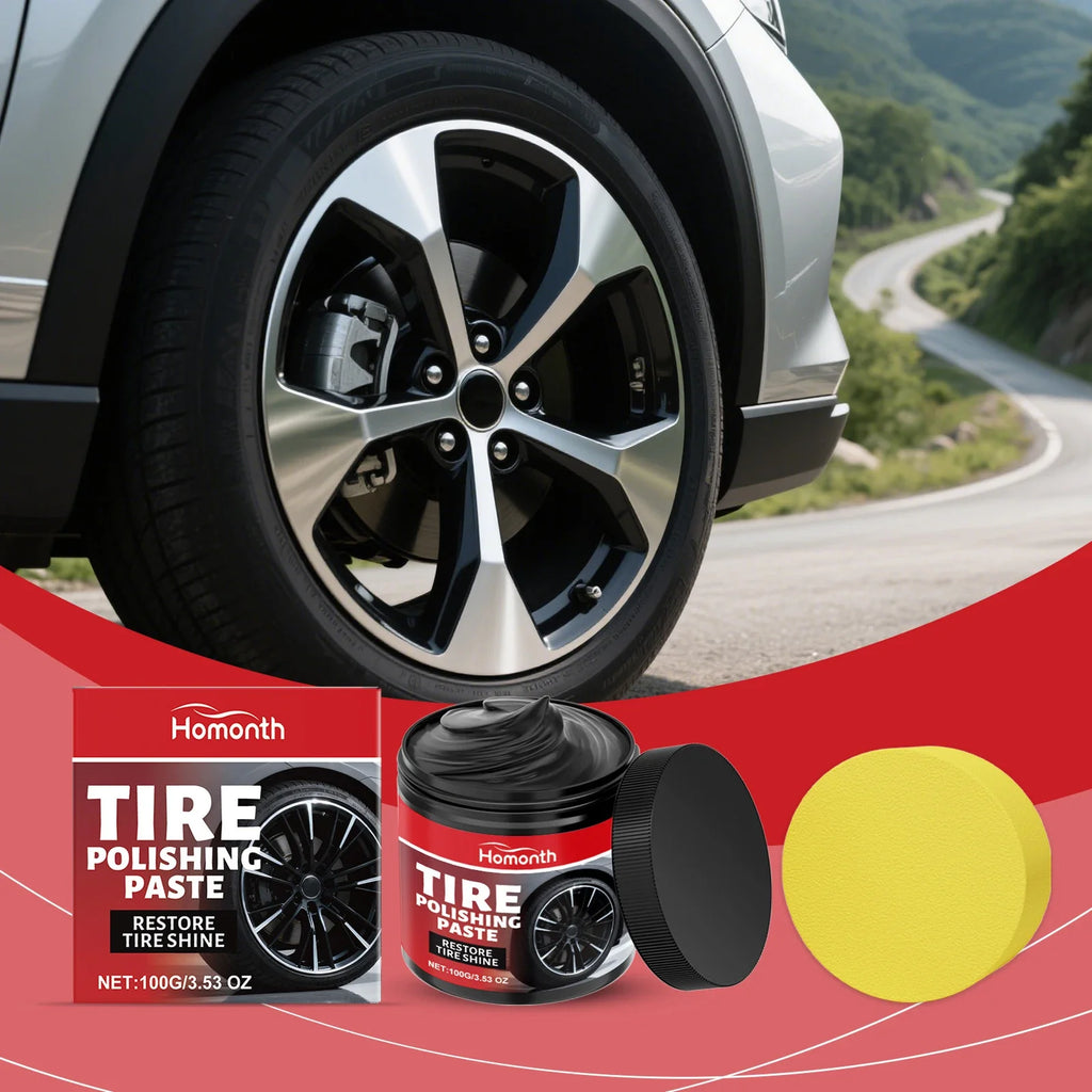 HOMONTH Tire Polishing Paste – Automotive Tire Refurbishing Tire Polishing Paste Qme