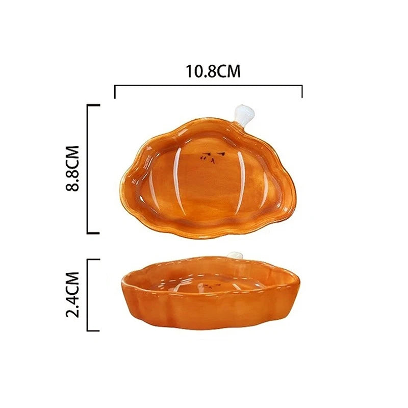 Ceramic Croissant Dipping Plate – Cute Dessert & Snack Dish Ceramic Dipping Plate Qst C
