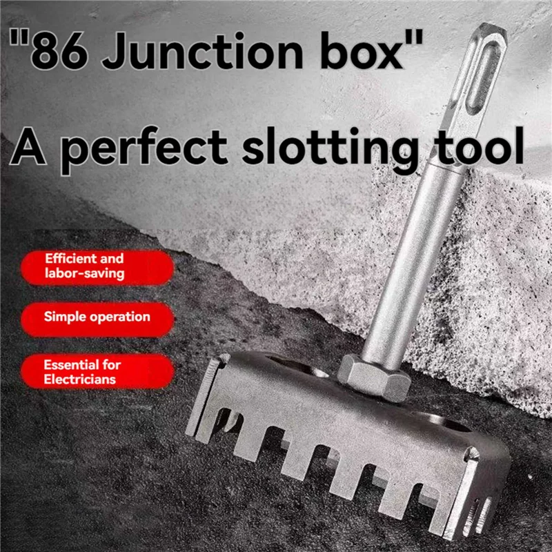 Square Hole Cutter 86-Type Electrical Box – Manganese Steel Drill Square Hole Cutter Qme