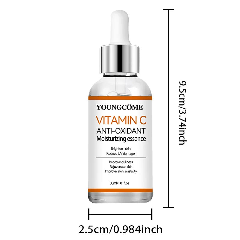 YOUNGCOME Vitamin C Facial Essence with Hyaluronic Acid 30/50ml Vitamin C Face Serum Qst 30ml