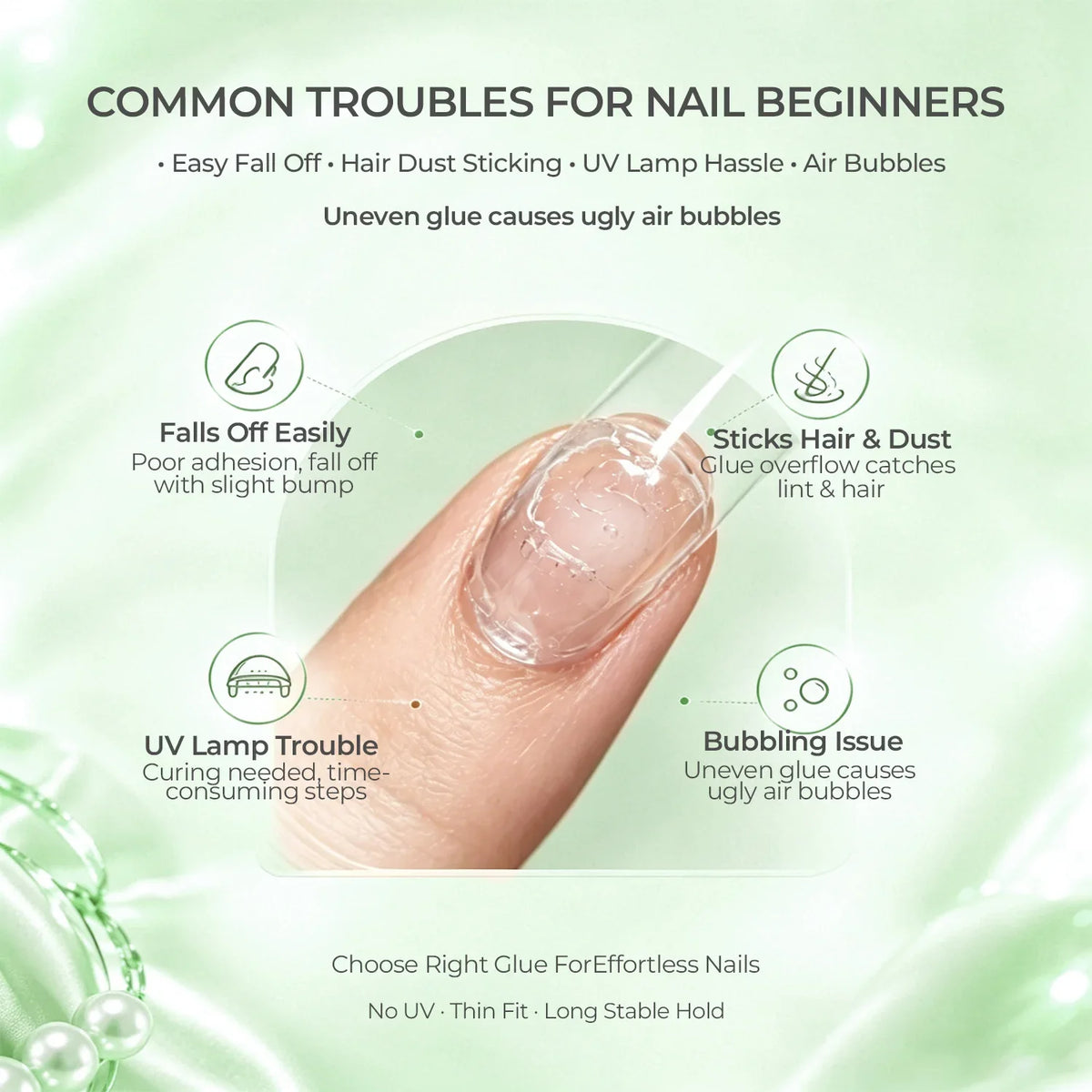 Nail Glue & Gel Remover Set – Quick Dry Plant-Based Formula Nail Glue & Remover Qme