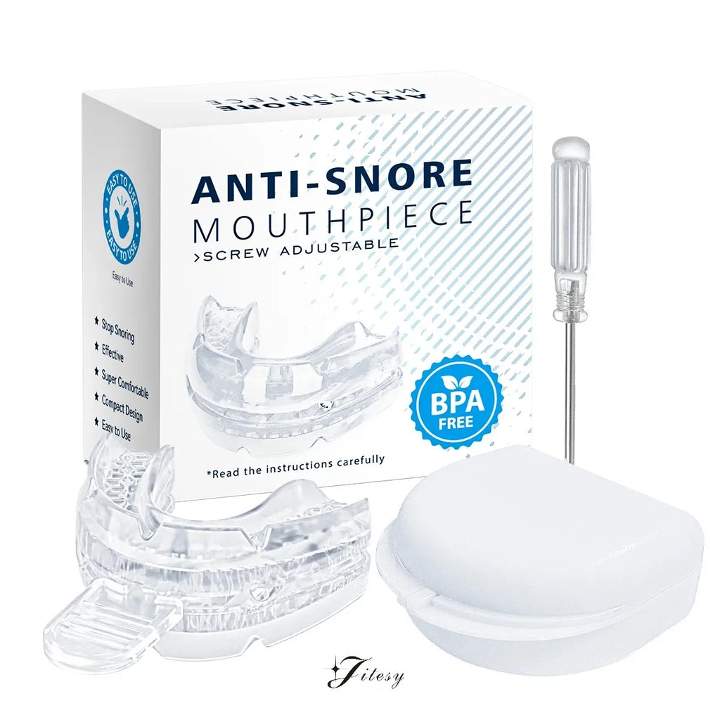 Anti-Snoring Mouth Guard with Adjustment Screws | Night Splint Anti-Snoring Mouth Guard Qst Transparency