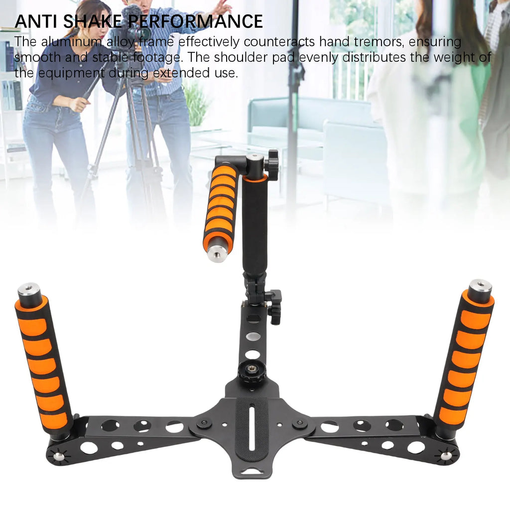3-in-1 DSLR Camera Shoulder Support Rig – Aluminum Alloy Camera Shoulder Rig Qst