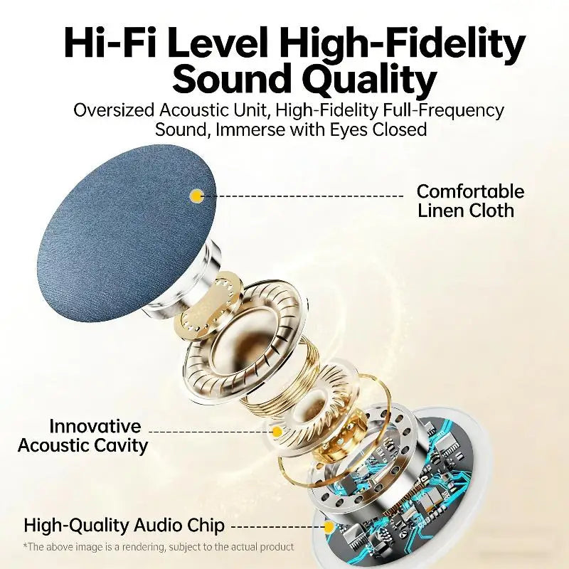 Bluetooth 5.4 Under-Pillow Speaker & White Noise Sound Machine Pillow Speaker Qme