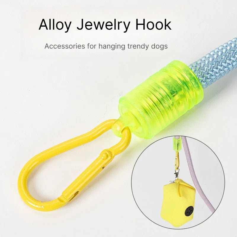 Crossbody Hands-Free Dog Leash | Cloud Foam Handle | Nylon Hands-Free Dog Leash Qme