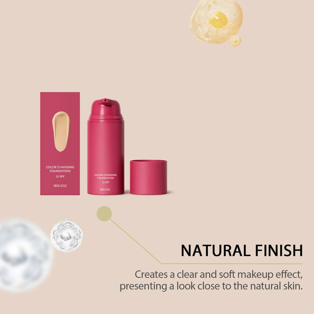 Natural Warm Tone Foundation – Sheer Long-Lasting Finish 30g Cream Foundation Qst