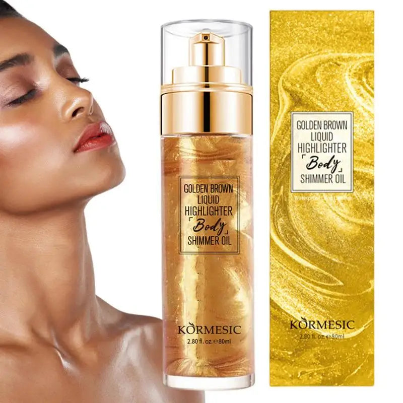 Glitter Spray Hair & Body Highlighter – Sparkling Shimmer Body Glitter Spray Qme