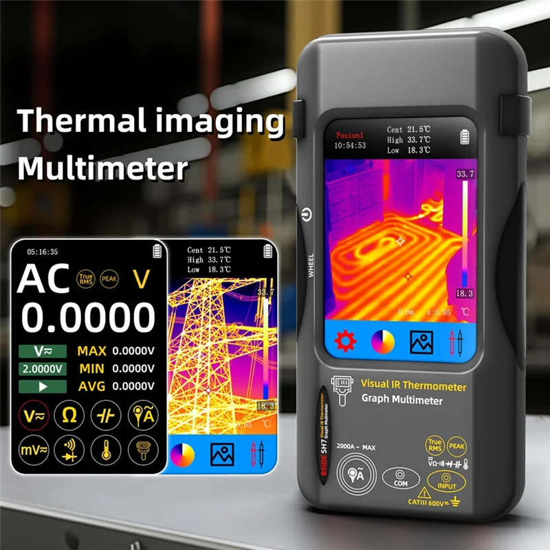 Thermal Imaging Camera Multimeter 320x320 25Hz | Qme A02F Thermal Imaging Multimeter Qme