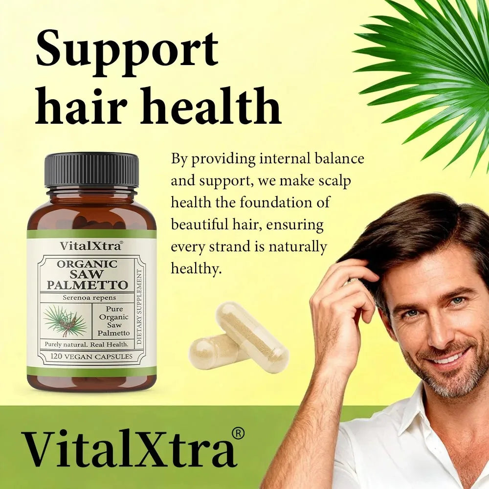 Saw Palmetto 1000mg Supplement – Prostate & Urinary Support Herbal Supplement Qst