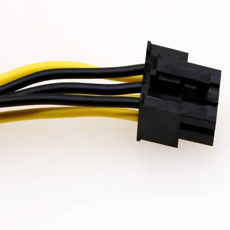 PCIe 8-Pin to Dual 6+2 Pin GPU Power Adapter Splitter Cable GPU Power Adapter Qme