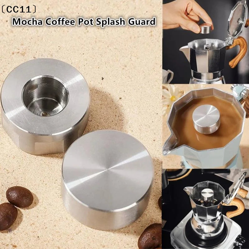 Stainless Steel Moka Pot Splash-Proof Valve Cover Cap Moka Pot Accessory Qme