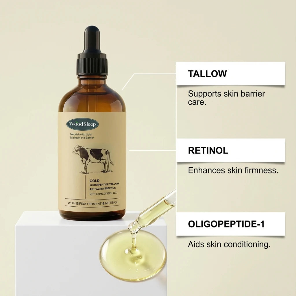 OceAura Beef Tallow Hydrating Face Serum 100ml – Daily Care Hydrating Face Serum Qst