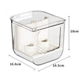 Automatic Bird Feeder Transparent Double Slot Hanging Cage Automatic Bird Feeder Qst Default Title