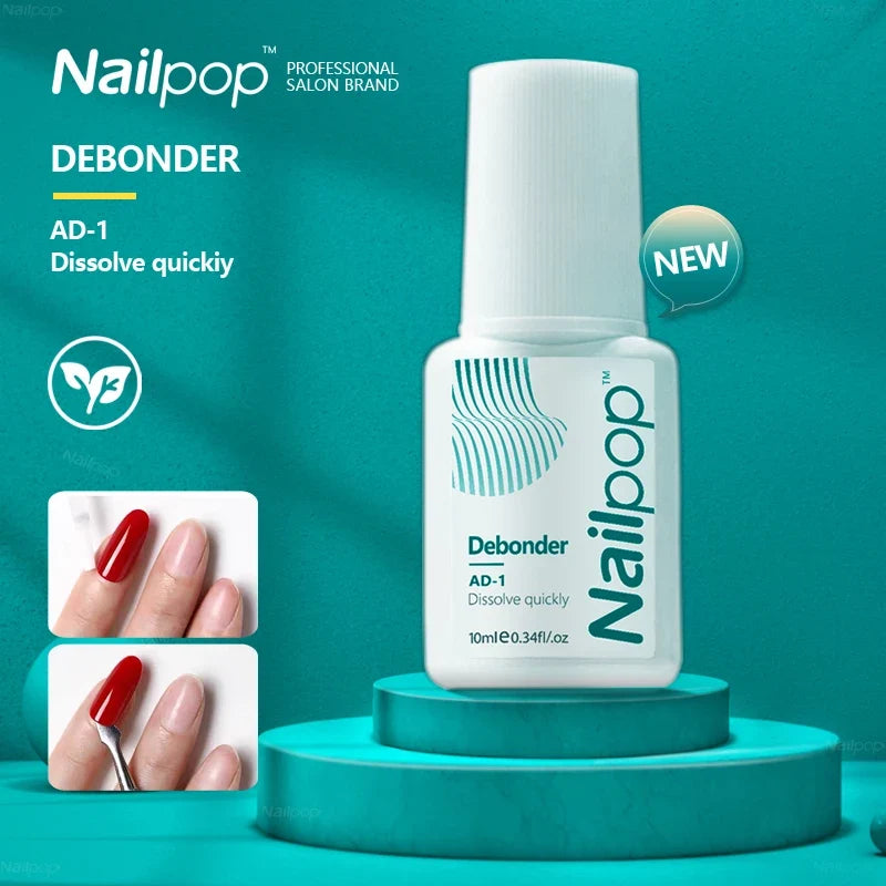Nailpop Nail Glue Debonder – False Nail & Rhinestone Remover 2pc Nail Glue Debonder Qme Debonder x 2pcs