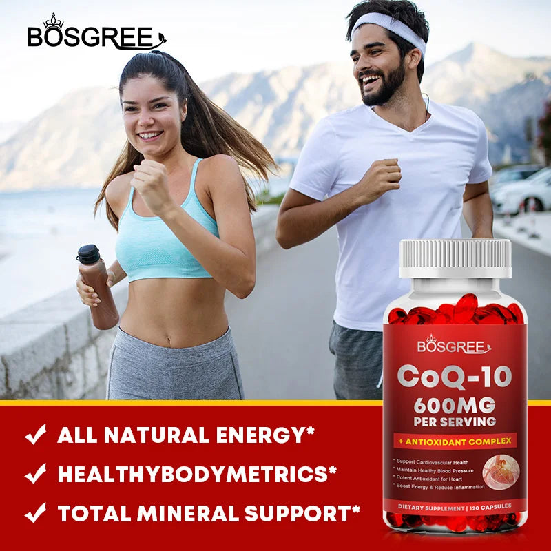 BOSGREE CoQ10 Capsules – High Absorption Coenzyme Q10 Supplement CoQ10 Supplement Qst