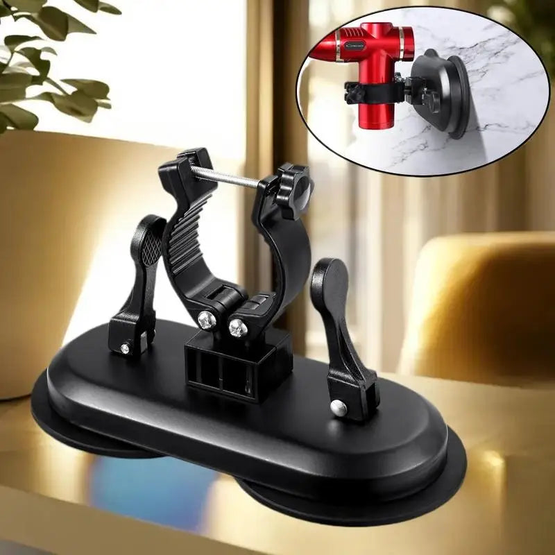 Massage Gun Holder Suction Cup – Hands-Free Mount Stand Massage Gun Mount Qme