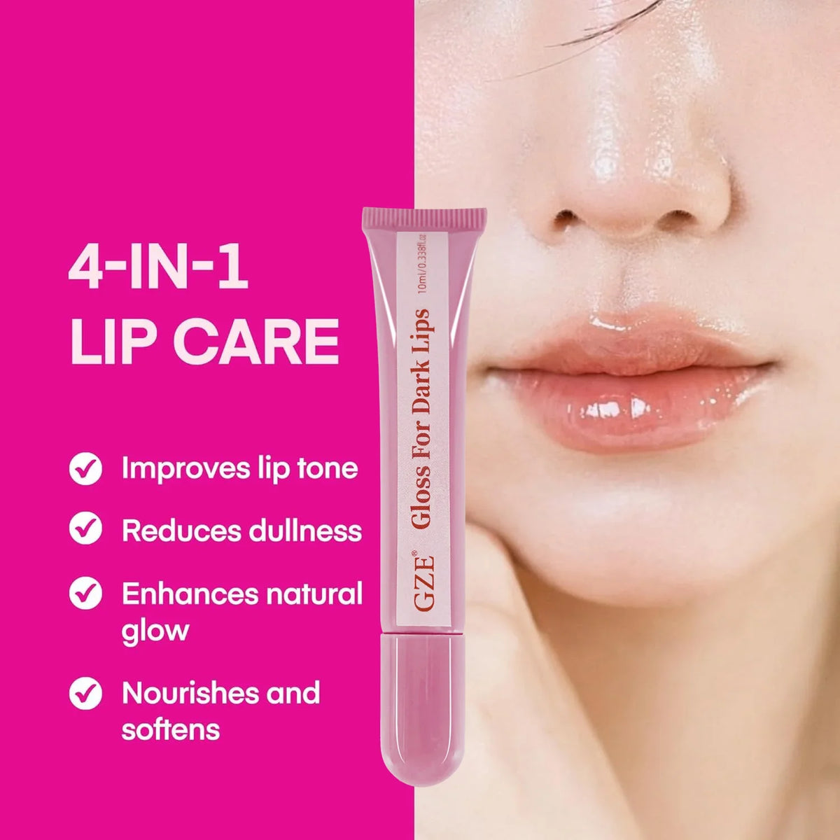 GZE Lip Lightening Gloss – Brighten Dry & Uneven Lips Lip Lightening Gloss Qme