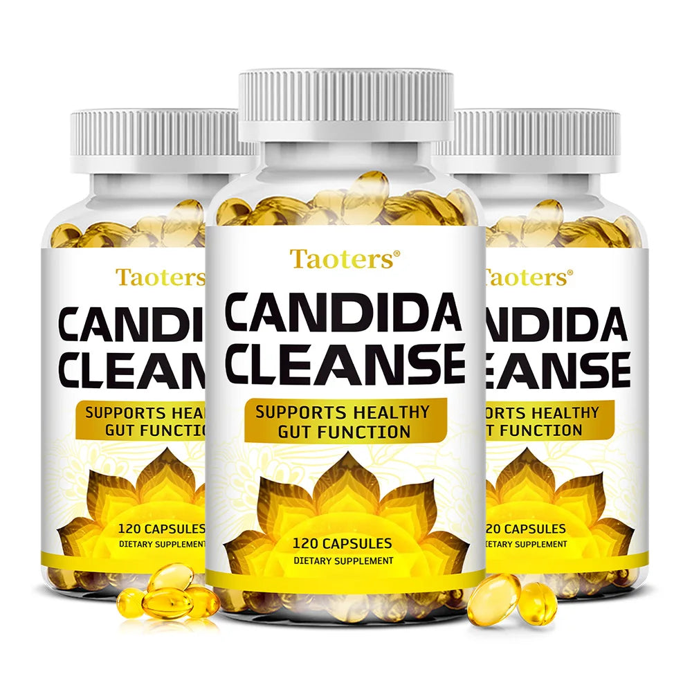 ZENVITALIZE Candida Cleanse – Gut Detox & Digestive Support Digestive Support Supplement Qst 120 count-3 bottle
