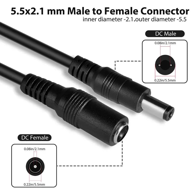 Truck 4-Way Reverse Camera Video Monitor Extension Cable Camera Extension Cable Qme