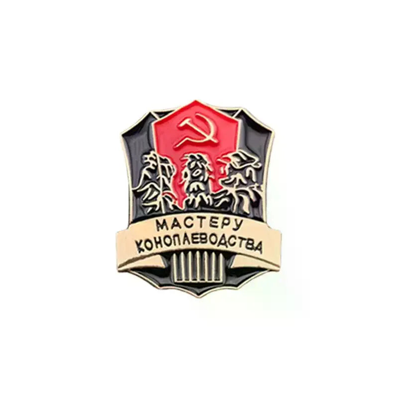 Russian Flag Enamel Lapel Pin – Victory Day Ribbon Badge Enamel Lapel Pin Qme