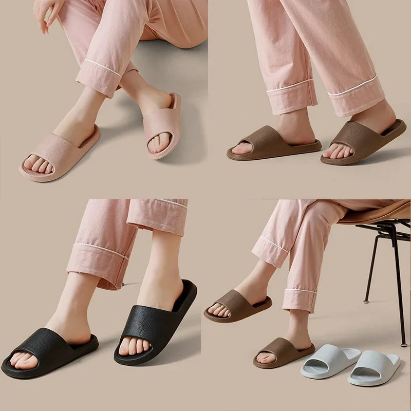Women's Cloud Slippers Thick Platform Soft Sole Indoor Outdoor Platform Slippers Qme