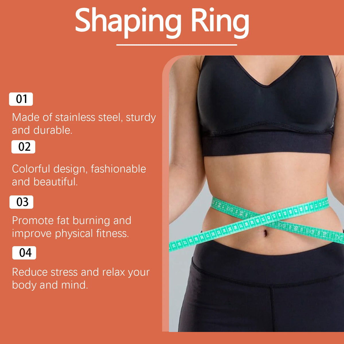 HOUKEA Stainless Steel Slimming Finger Ring – Unisex Wellness Slimming Finger Ring Qst