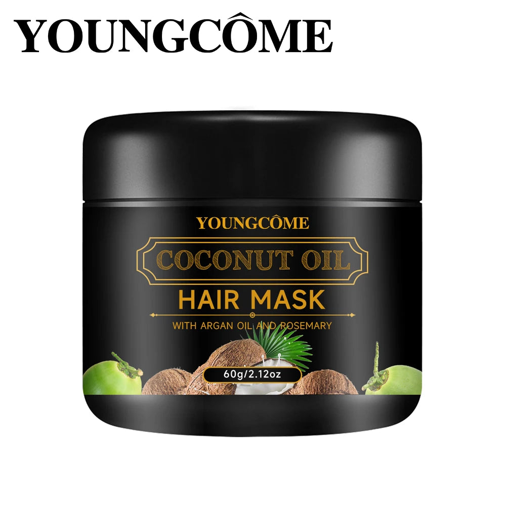YOUNGCOME Coconut Oil Hair Mask – Rosemary & Ginger, All Types Coconut Oil Hair Mask Qst