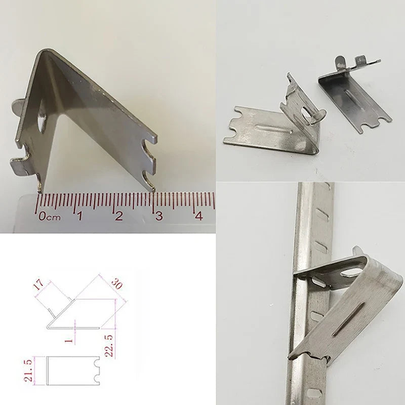 304 Stainless Steel Freezer Shelf Clips – Fridge Bracket Freezer Shelf Clips Qme Default Title