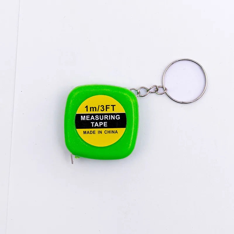Mini Keychain Tape Measure 1M Retractable Pocket Tool | 4 Colors Keychain Tape Measure Qme