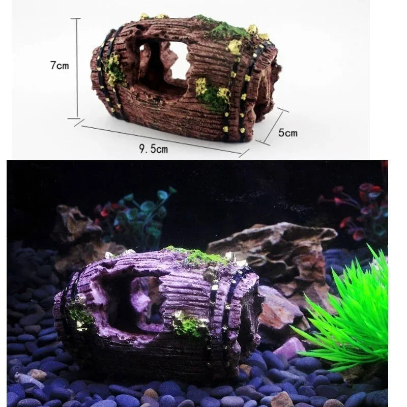 Reptile Hiding Cave & Aquarium Landscape Decoration Reptile Hiding Cave Qme