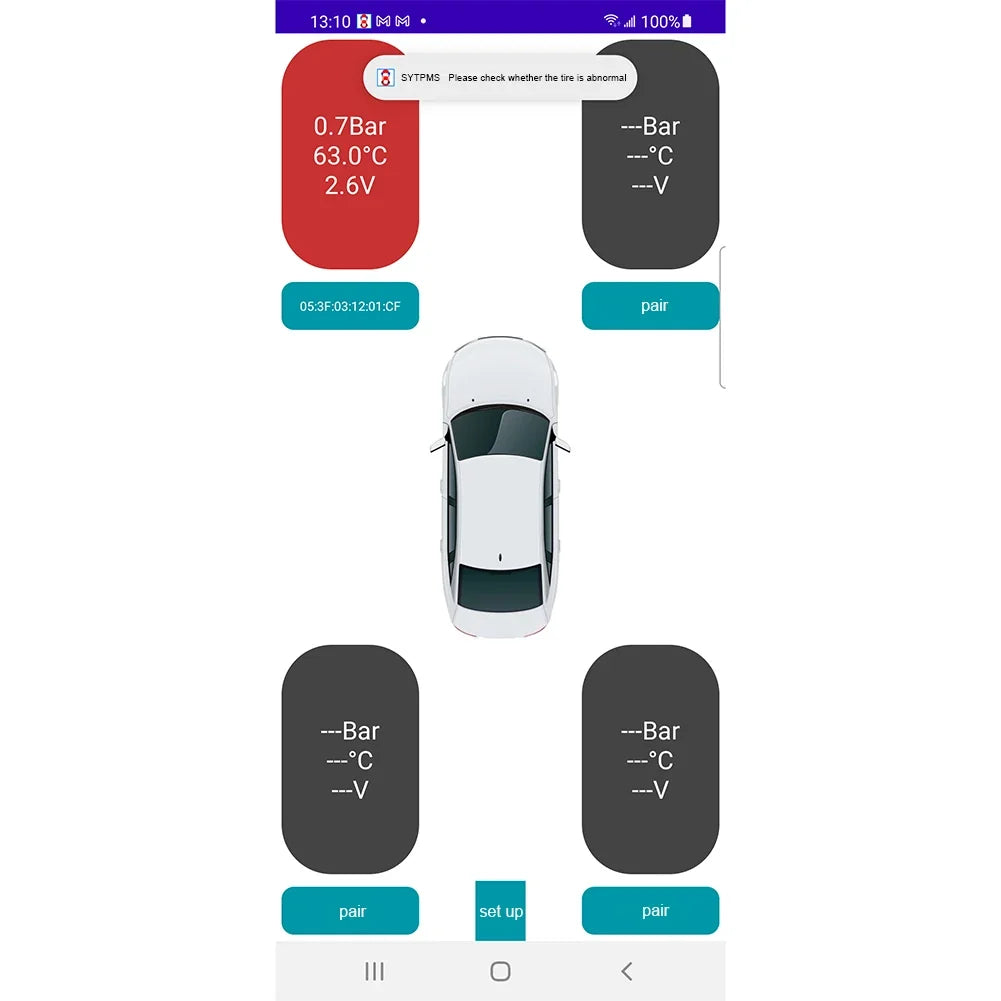 Bluetooth Tire Pressure Monitor System – App TPMS | Qme Tire Pressure Monitor Qme