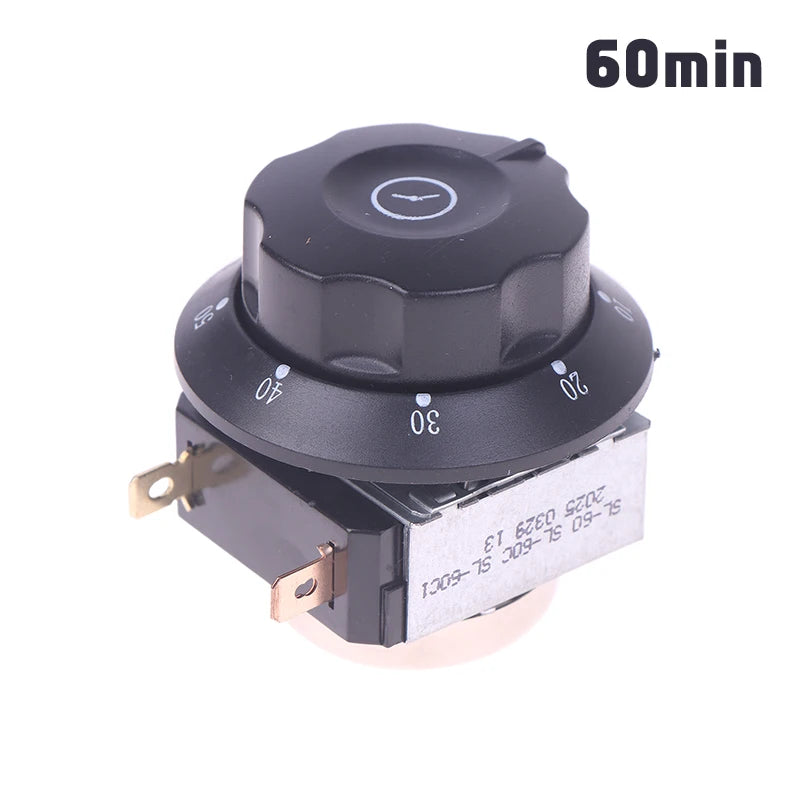 Mechanical Knob Timer Switch 60/90/120 Min with Bell 16A 250V Mechanical Timer Switch Qst 60min