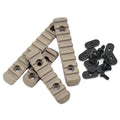 Tactical Helmet Rail Mount Adapter for M-LOK Flashlights Helmet Rail Mount Adapter Qme Tan