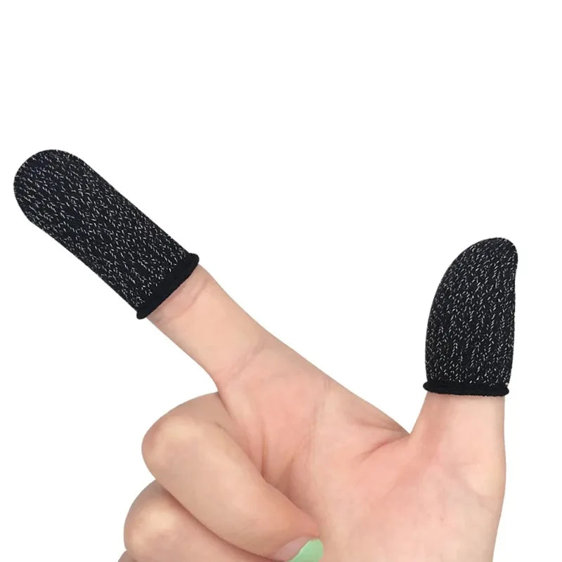 100-Pack Gaming Finger Sleeves – Anti-Sweat Non-Slip Touch Gaming Finger Sleeves Qme