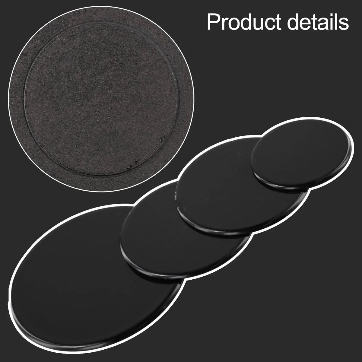 Gas Burner Cap Covers Non-Stick BBQ Grill Mat 4 Pcs Burner Cap Cover Qme