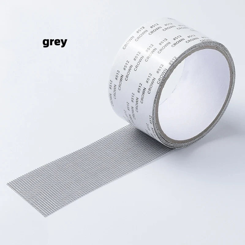 Self-Adhesive Window Screen Mesh Repair Tape 5×200cm Screen Repair Tape Qme GRAY 2M