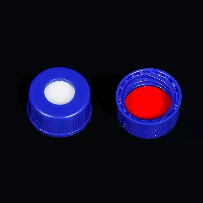 Blue Open-Top Polypropylene Cap & Septa for 2mL Vials Chromatography Vial Cap Qme