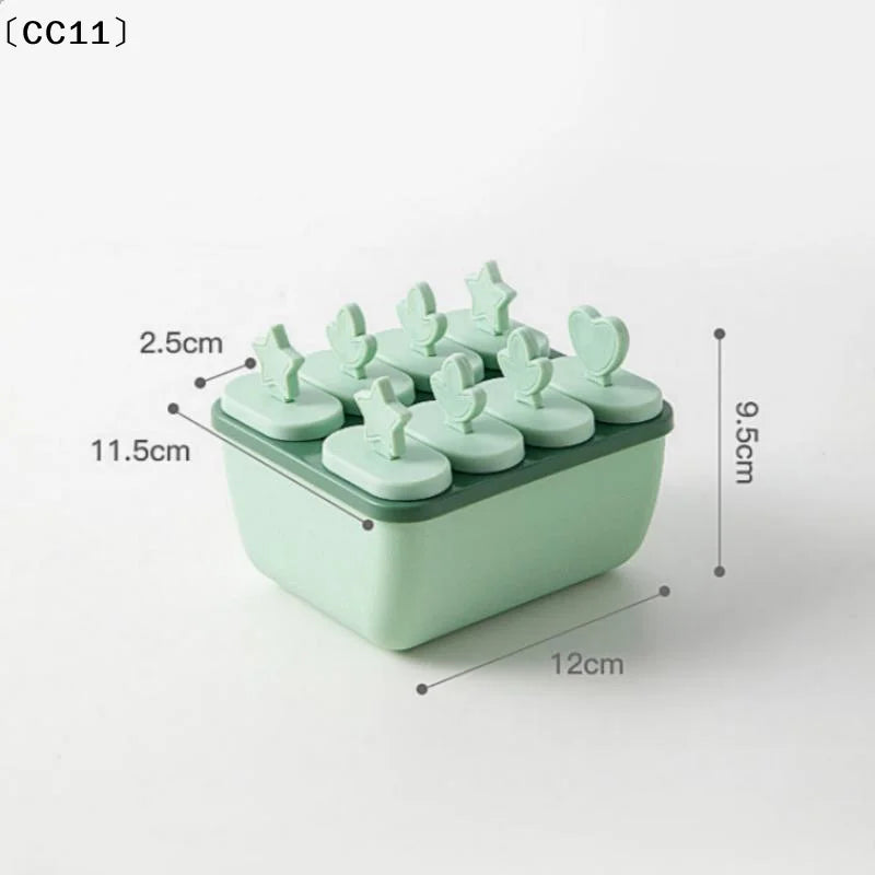 8-Hole BPA-Free Reusable Popsicle & Ice Cream Mold | Qme Popsicle Mold Qme