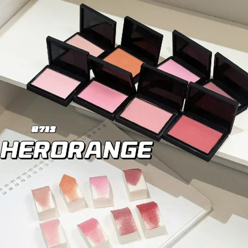 Sweet Orange Powder Blush – Latte Nude Peach Cheek Color | Qme Powder Blush Qme