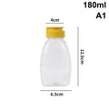 Squeeze Honey Bottle with Lid – Reusable PP Dispenser Condiment Dispenser Bottle Qst A1
